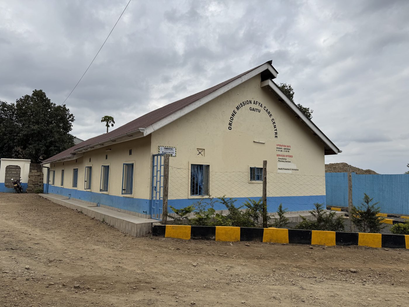 The Afya Care Centre building at Gaitu