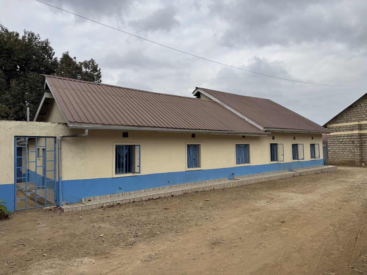 The Afya Care Centre building at Gaitu, from the side