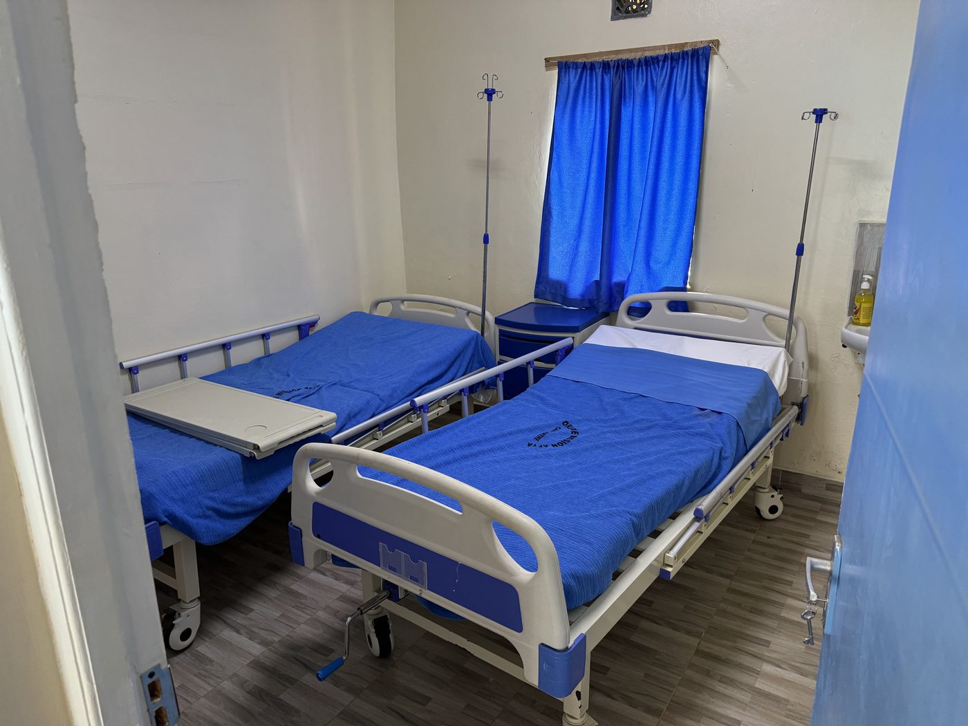 An observation bed at the Afya Care Centre