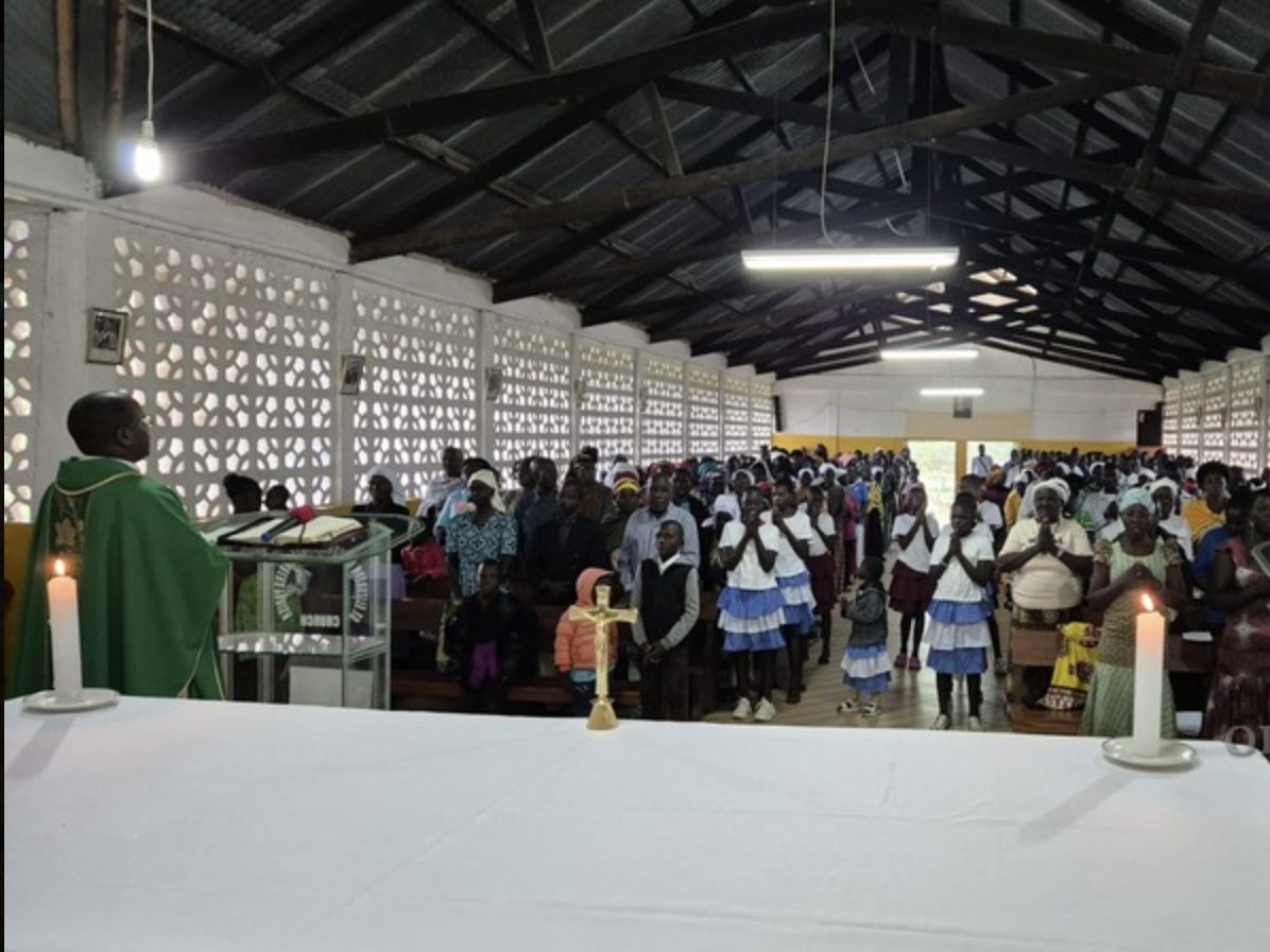 Interior of the parish church at Nyadorera